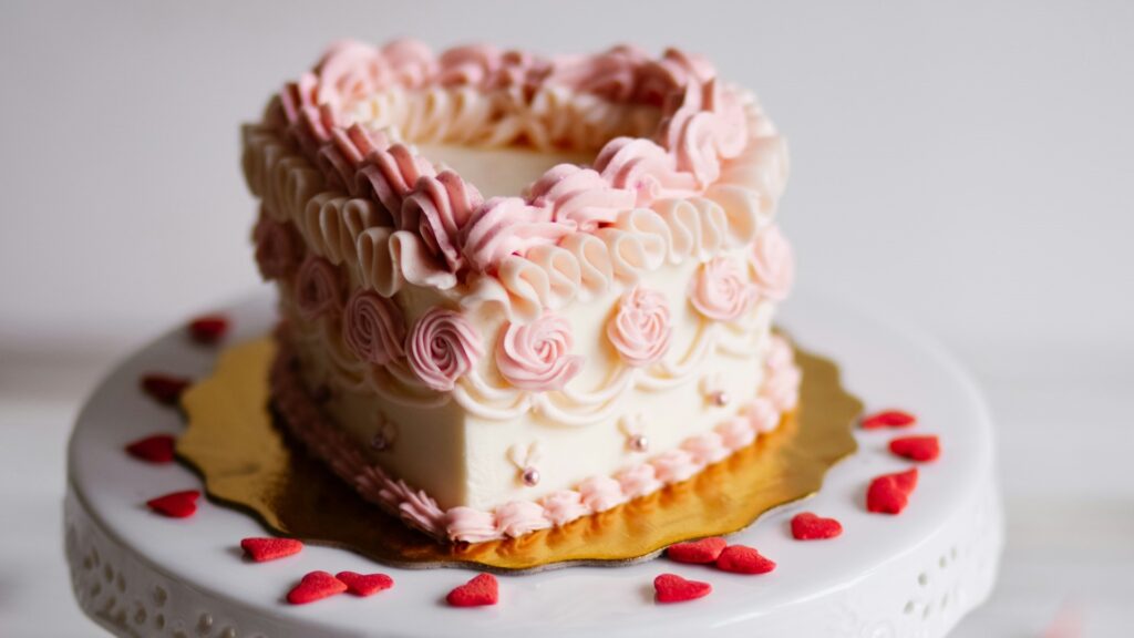 Heart-shaped Cake